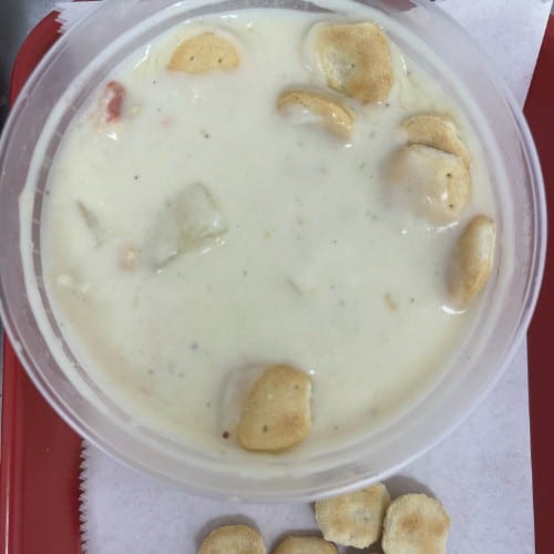 New England Clam Chowder Soup.