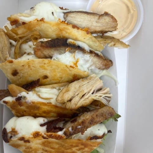 Chicken Quesadillas.