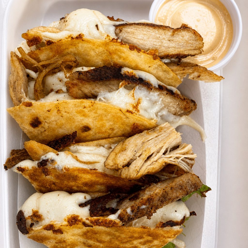 Chicken Quesadillas.