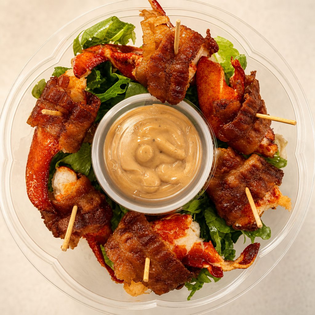 Bacon Maine Lobster Bites.