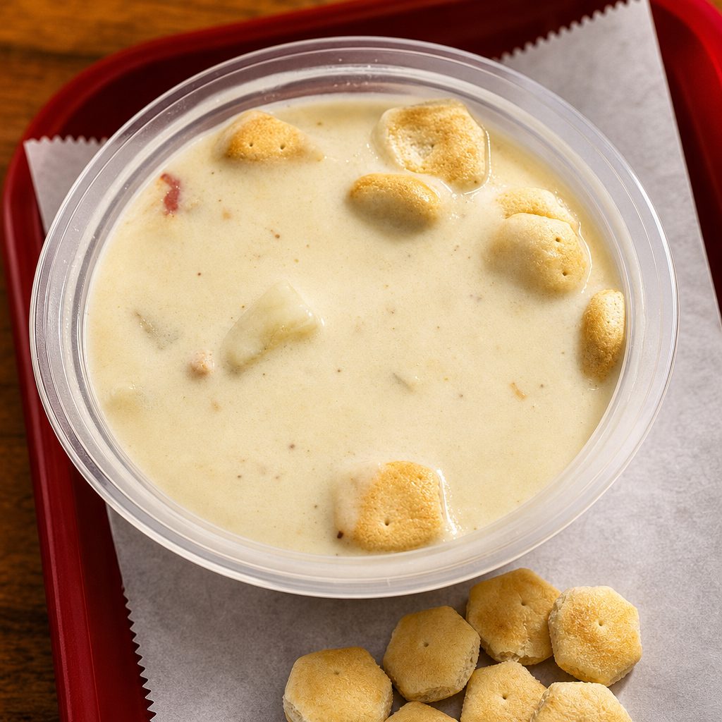New England Clam Chowder Soup.