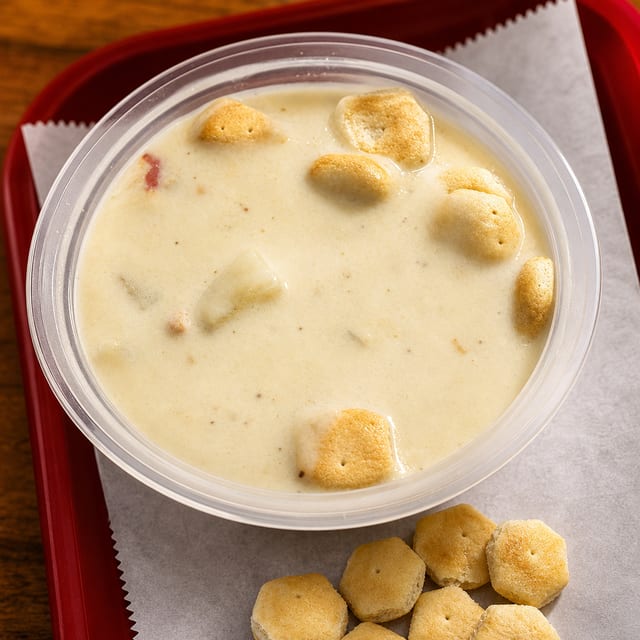 New England Clam Chowder Soup.